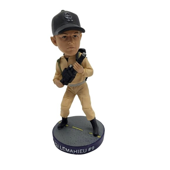 DJ LeMahieu #9 Colorado Rockies Ghostbusters Bobblehead 2016 King Soopers - Picture 1 of 16